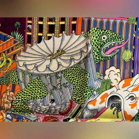 Hermes Animapolis Scarf - Picture 9 of 14